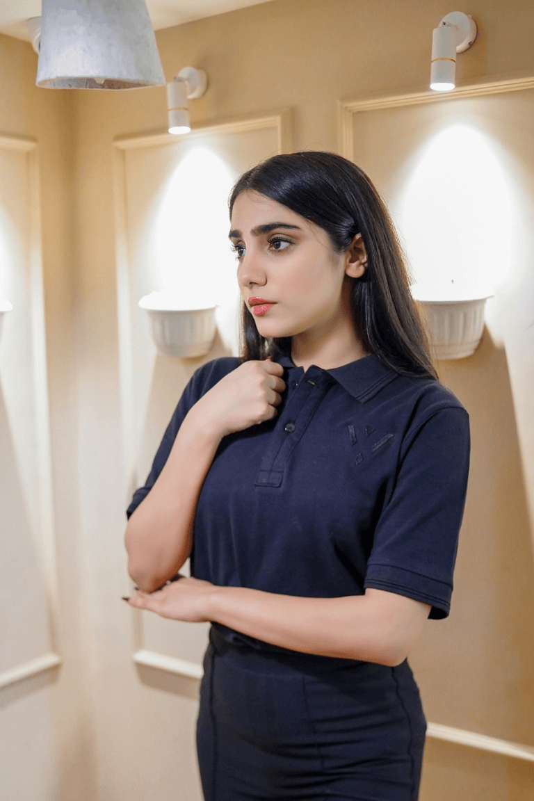 Unisex Black Pique Polo Shirt