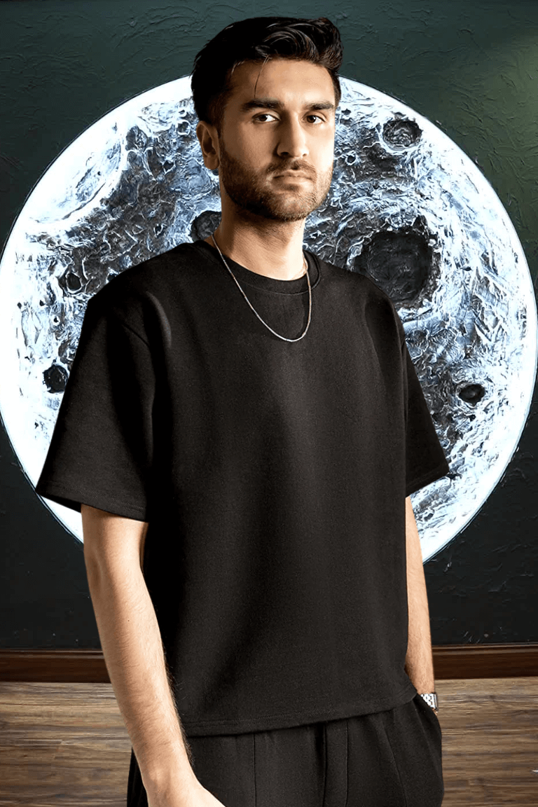 Unisex Premium Interlock Cotton Tee – Black