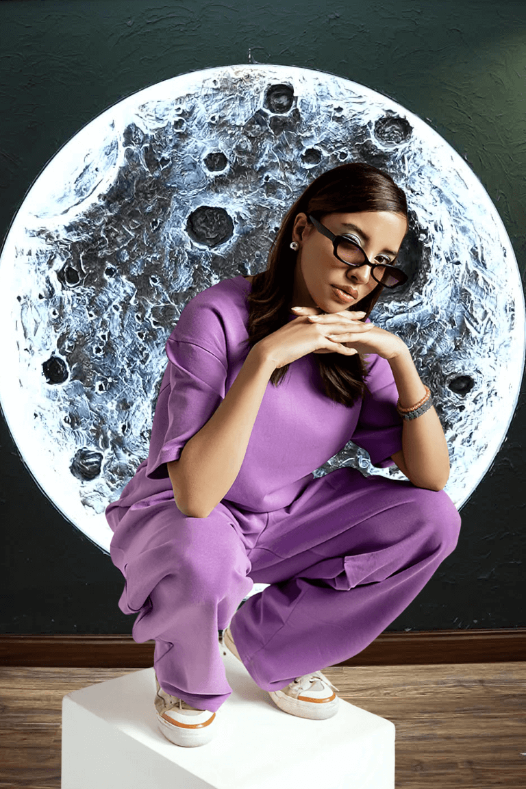 Unisex Premium Interlock Cotton Tee – Lilac