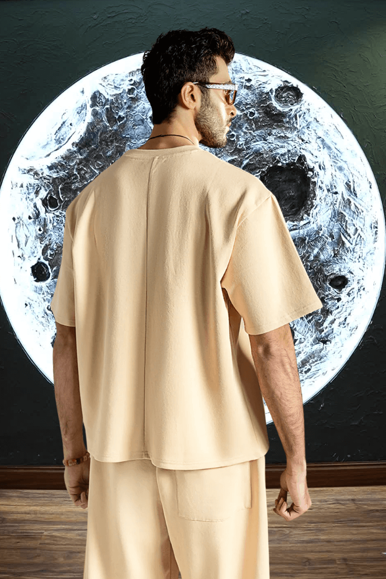 Unisex Premium Interlock Cotton Tee – Stone