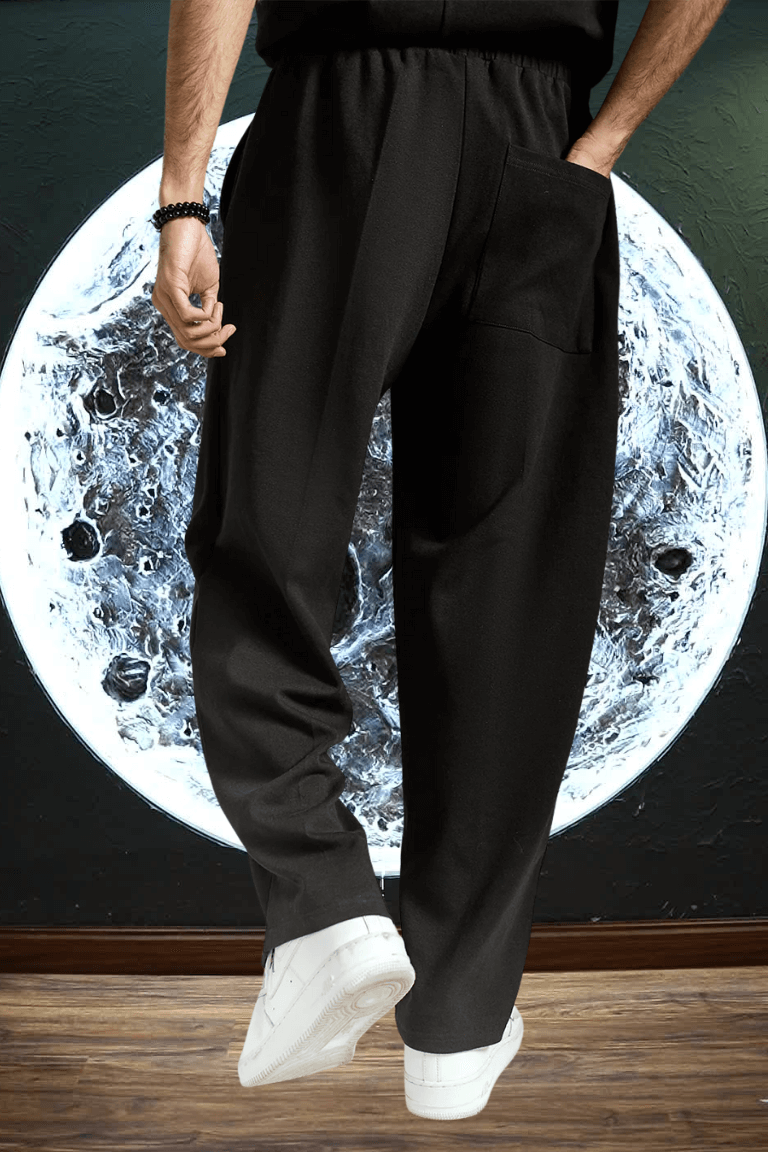 Unisex Premium Interlock Sweatpants – Black
