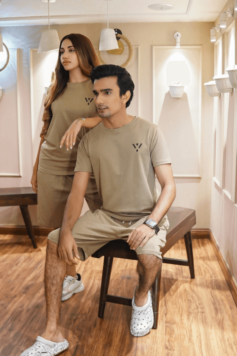 UniSex Mud Interlock Lycra Co Ord Set