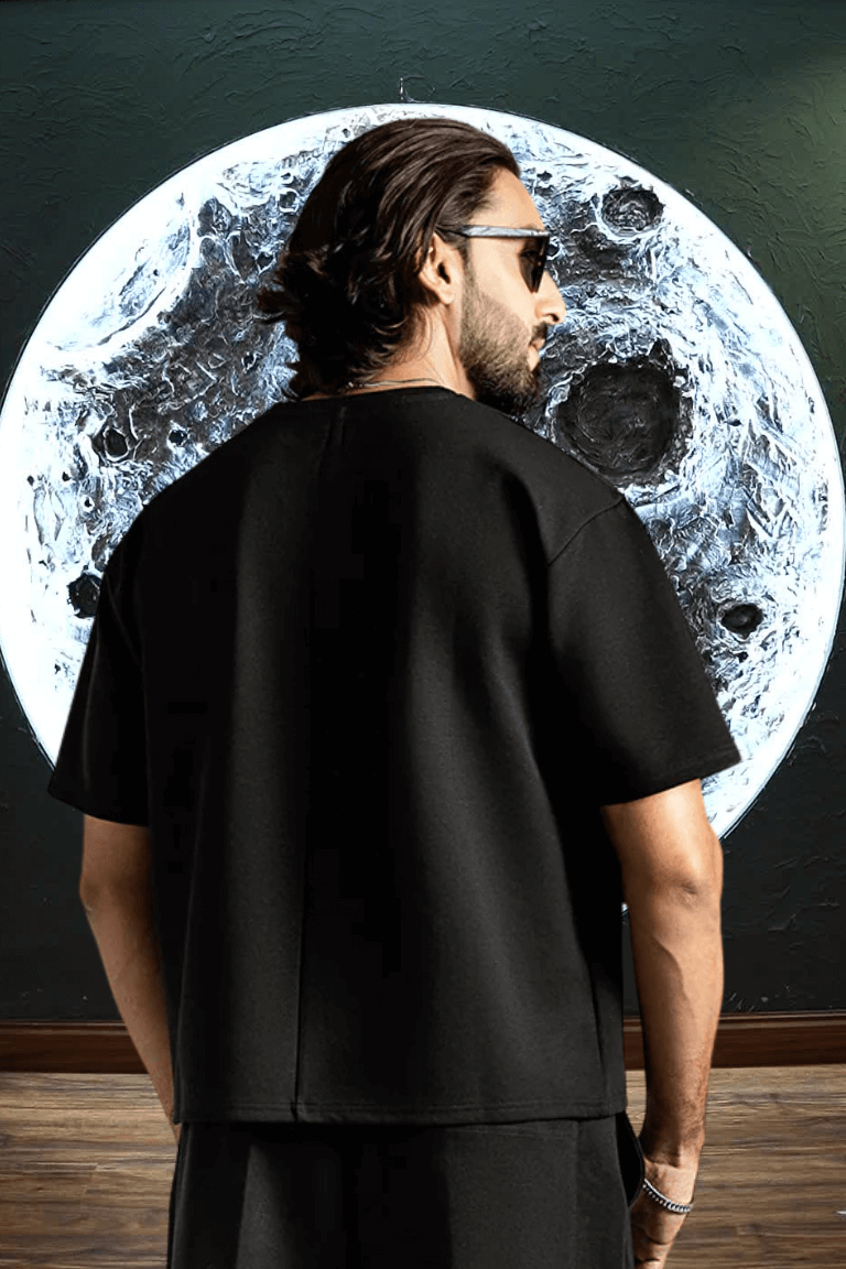 Unisex Premium Interlock Cotton Tee – Black