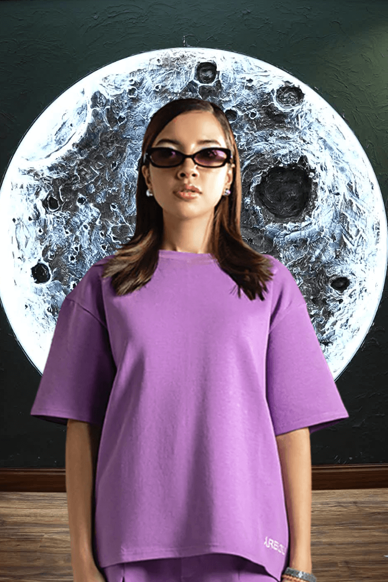 Unisex Premium Interlock Cotton Tee – Lilac