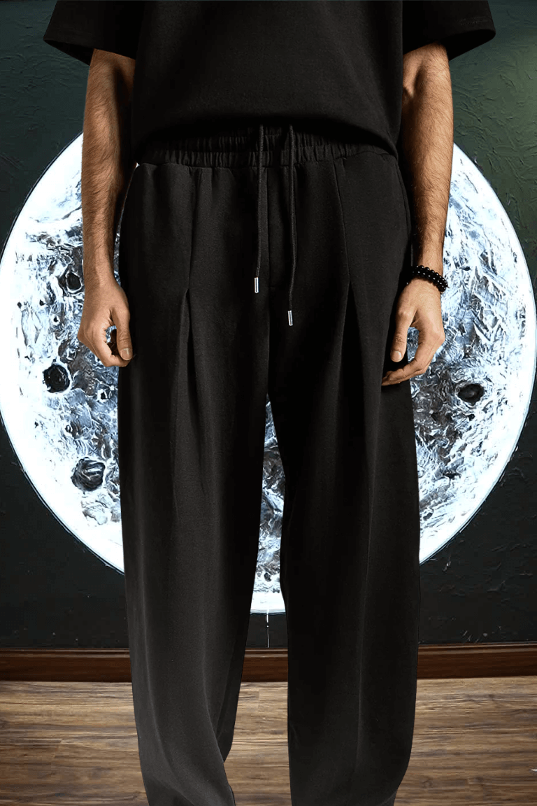 Unisex Premium Interlock Sweatpants – Black